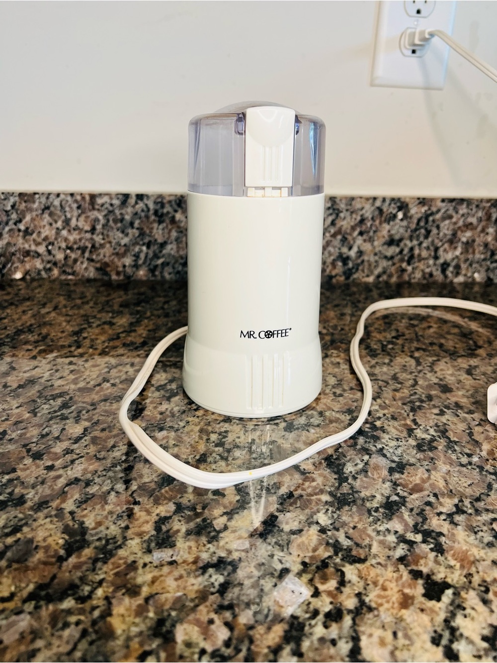 Mr Coffee Electric Coffee ~Small Grinder White Blade Mill - Works